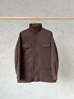 Traveler Cashmere Lined Pocket Coat Casual Windbreaker Jacket Men Removable Hood 2