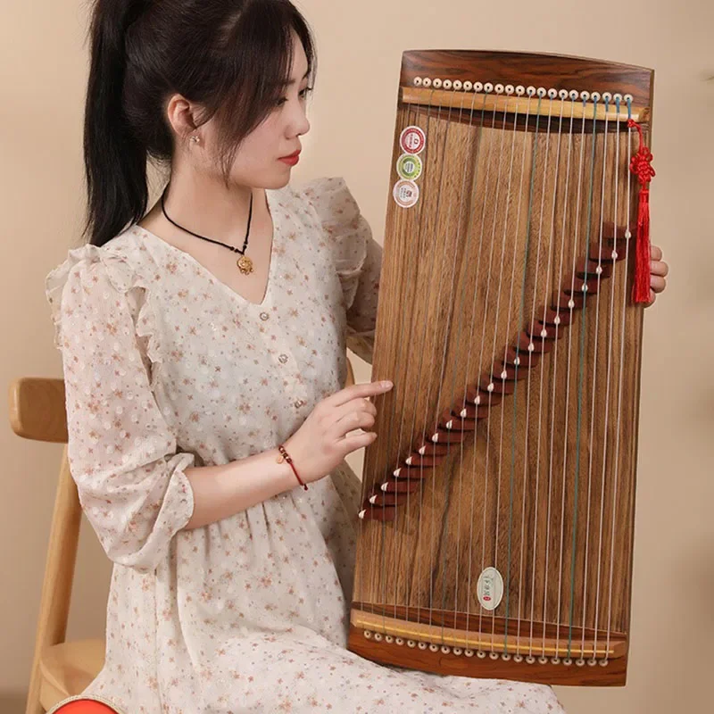 21 Strings Guzheng Portable Children's Beginners Guqin Professional Traditional Guzheng Small Finger Pick Stringed Instruments