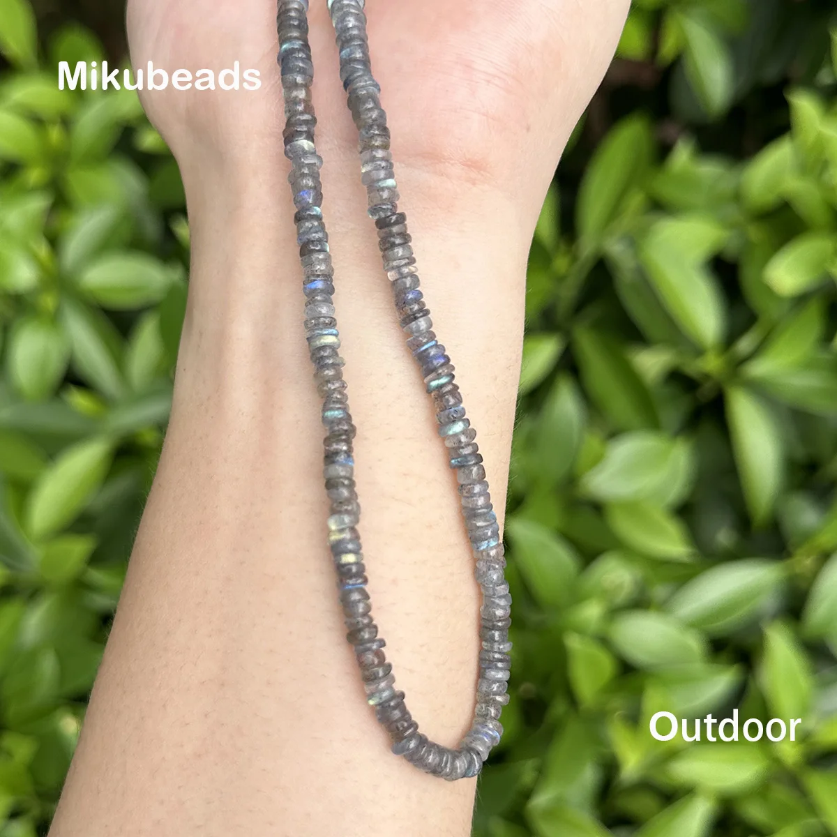도매 천연 1.3-2.3*4.3-5mm A + 마다가스카르 Labradorite Rondelle 보석 만들기위한 부드러운 루즈 비즈 DIY 목걸이 팔찌