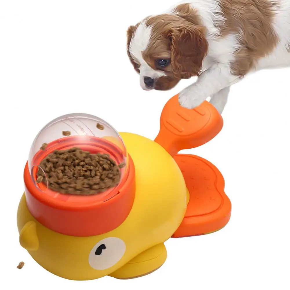 Dog Puzzle Feeder Interactive Pet Food Treat Dispenser Cartoon Duck Design Pet Snack Feeder for Dog Training Mental Enrichment 4