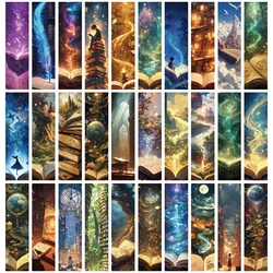 30PCS Kawaii Animal Fantasy Waterproof Bookmarks for Students and DIY Crafting (60PCS)