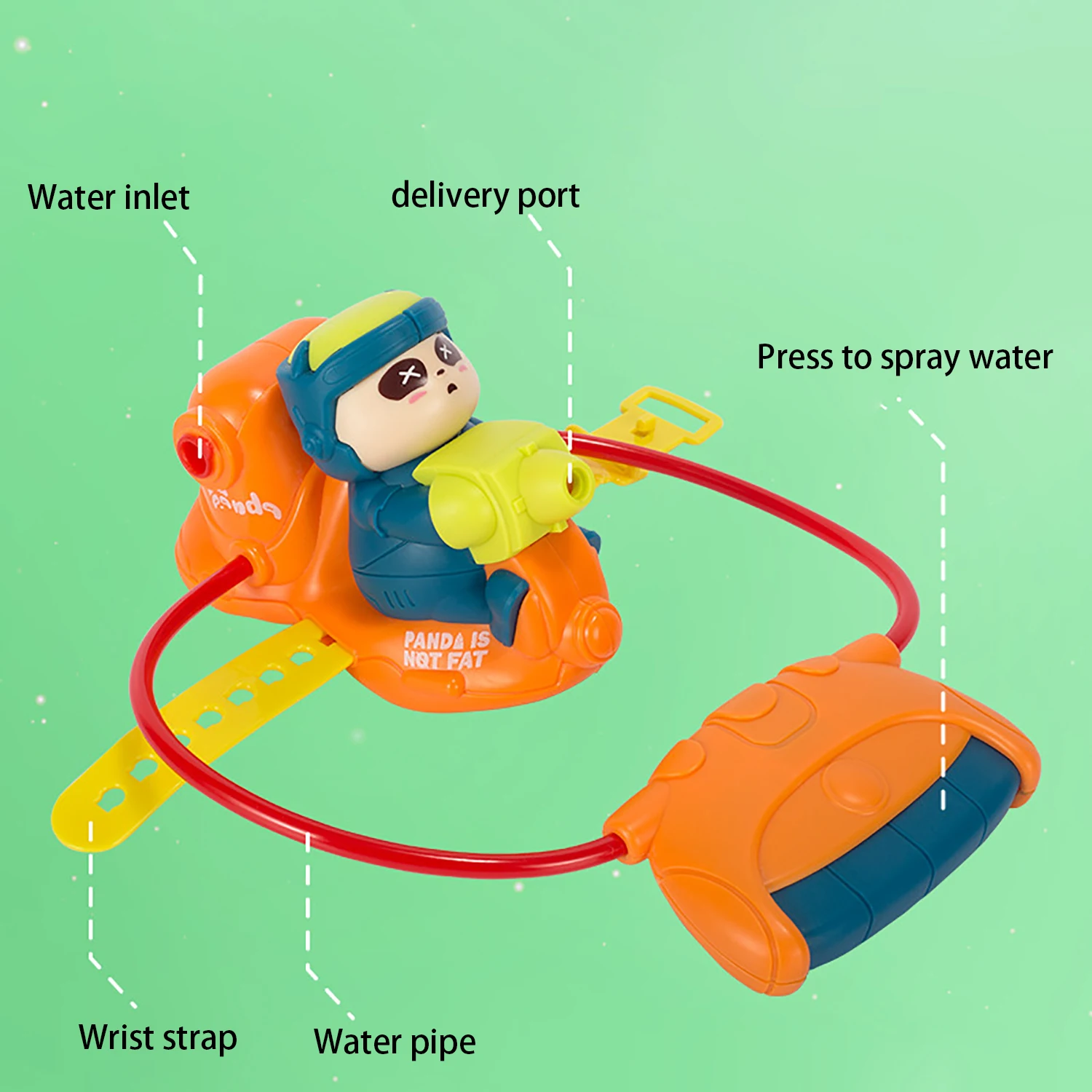 Children's wrist water gun, manual water sucking, summer water fights, outdoor interactive toys, beach swimming pool 6