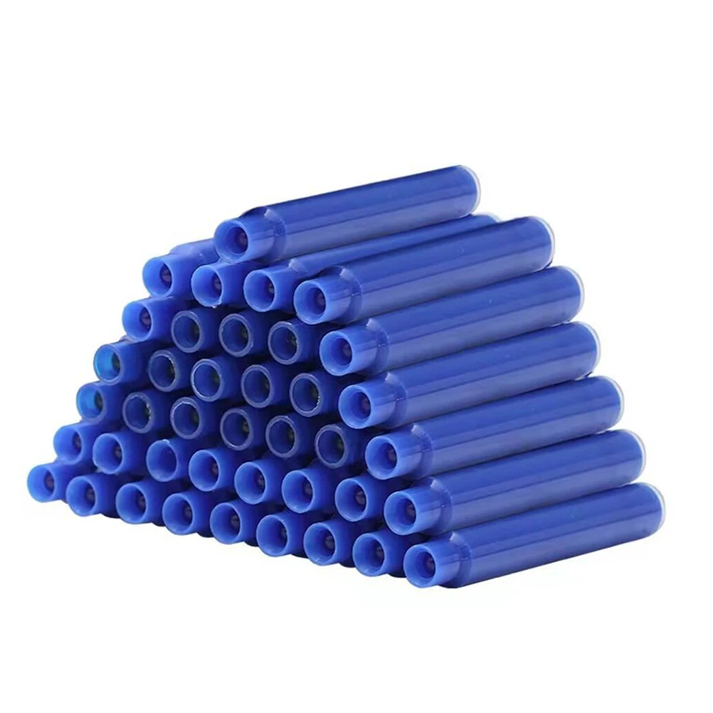 100개 리필 가능한 잉크 카트리지 3.4mm 지울 수 있는 빠른 건조 부드러운 흐름 만년필 잉크 저널링 사무용 필기 용품