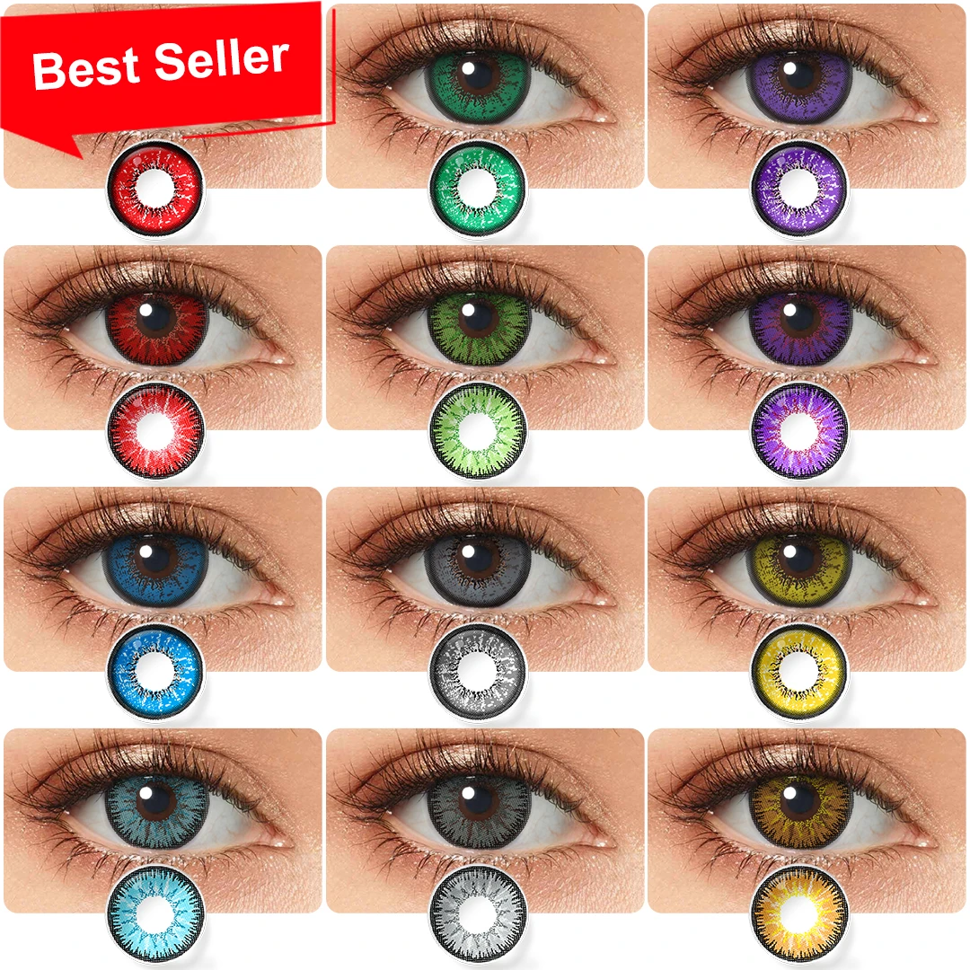 Buy Different Anime Characters Cosplay Eye Contact Lenses (7 Colors