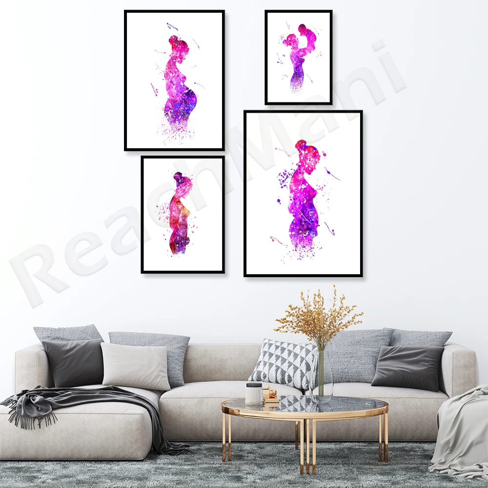 Baby Painting, Baby Shower Art, Abstract Gift, New Born Wall Art, Baby Gift  
