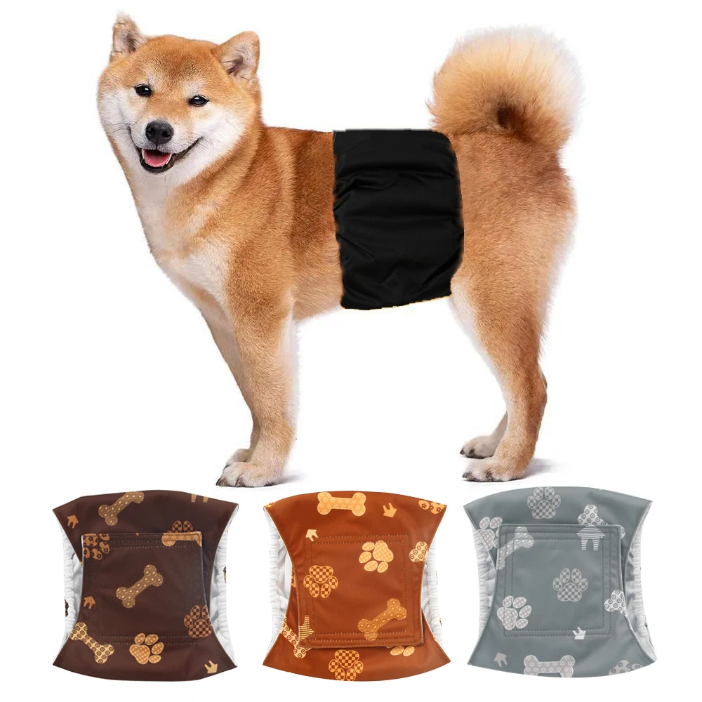 Reusable Dog Diaper Washable Male Belly Band Wrap Waterproof Pets Diaper Shorts for Large Dogs Female Physiological Pants Puppy dog diapers pet diapers dog nappies