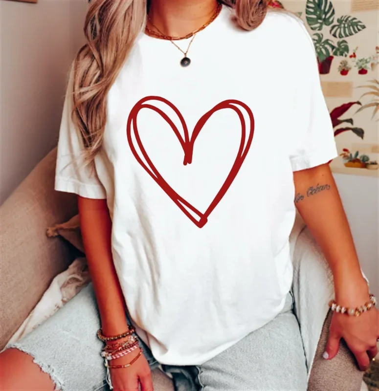 

Short Sleeve Print Clothing Women's T-Shirt Fashion Retro Western Women's Cowboy Women's Printed Letter Sweet Trendy Printed Top