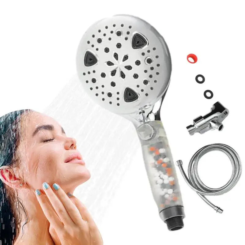 

Shower Head Spray Bathroom Head Adjustable Reusable Filtered High Pressure Shower Heads Water Saving Shower Head For Pets Gym