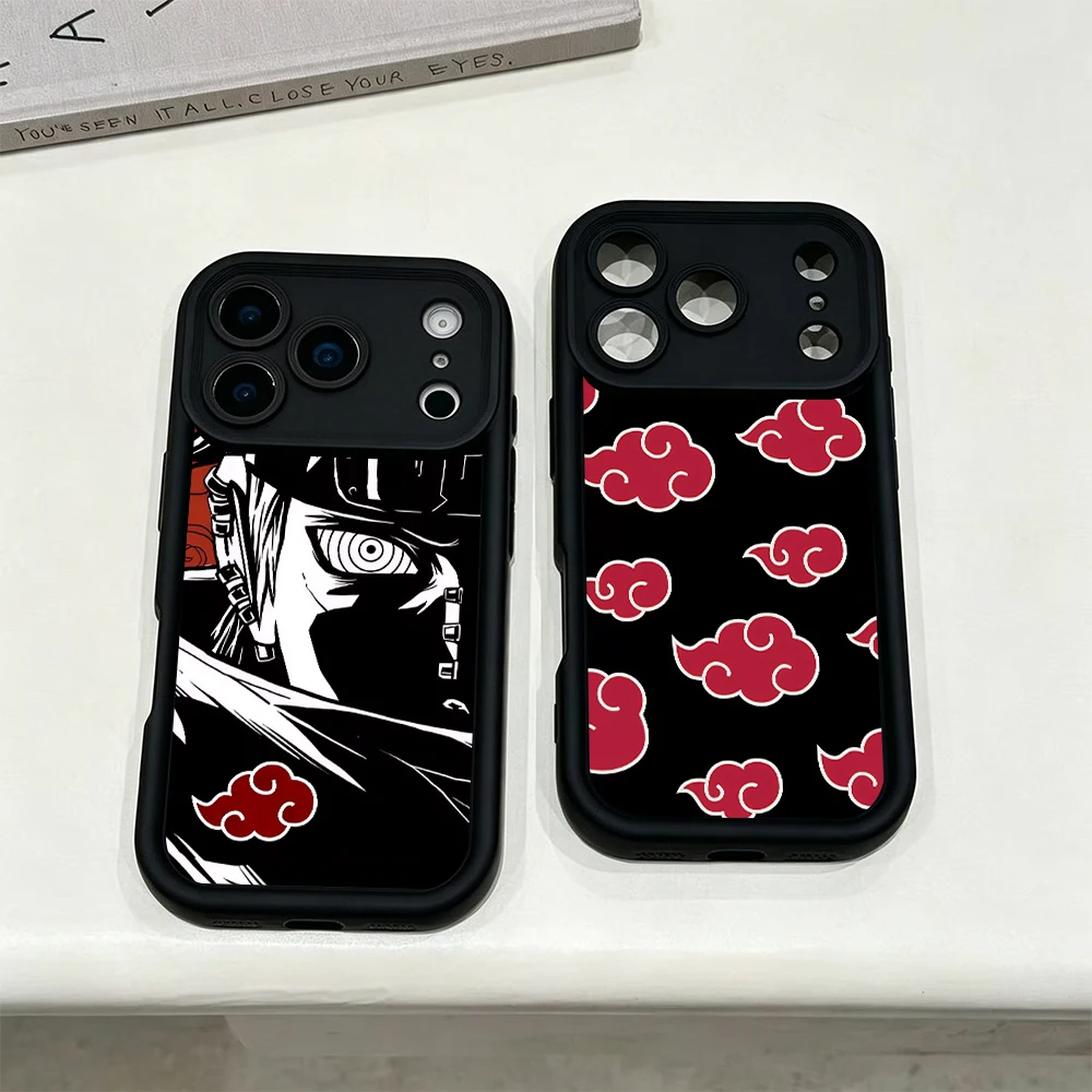 NARUTO Itachi Uchiha Black Soft Shell Phone Case with Lens Protection