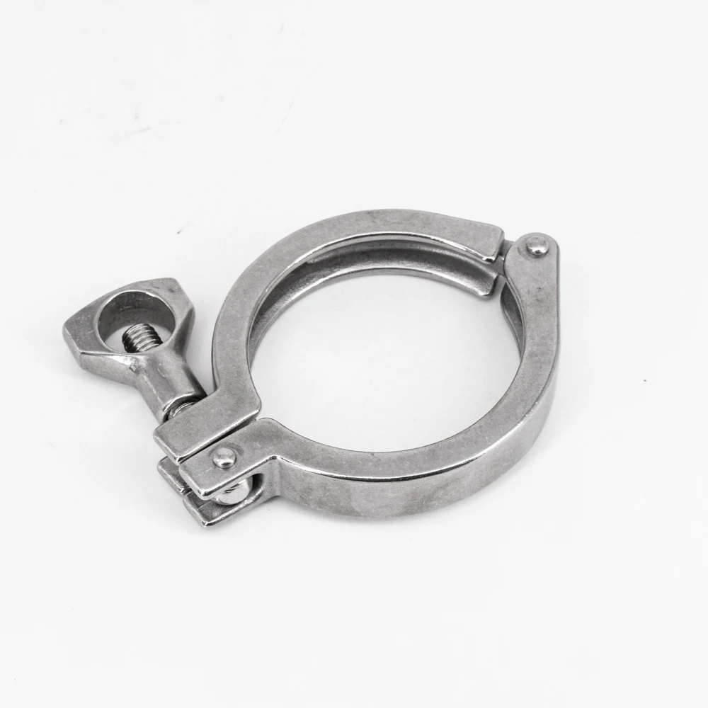 Low-Duty 2 Tri Clamp SUS 304 Stainless Steel Sanitary Fitting Home Brewing Beer 64mm Ferrule O/D