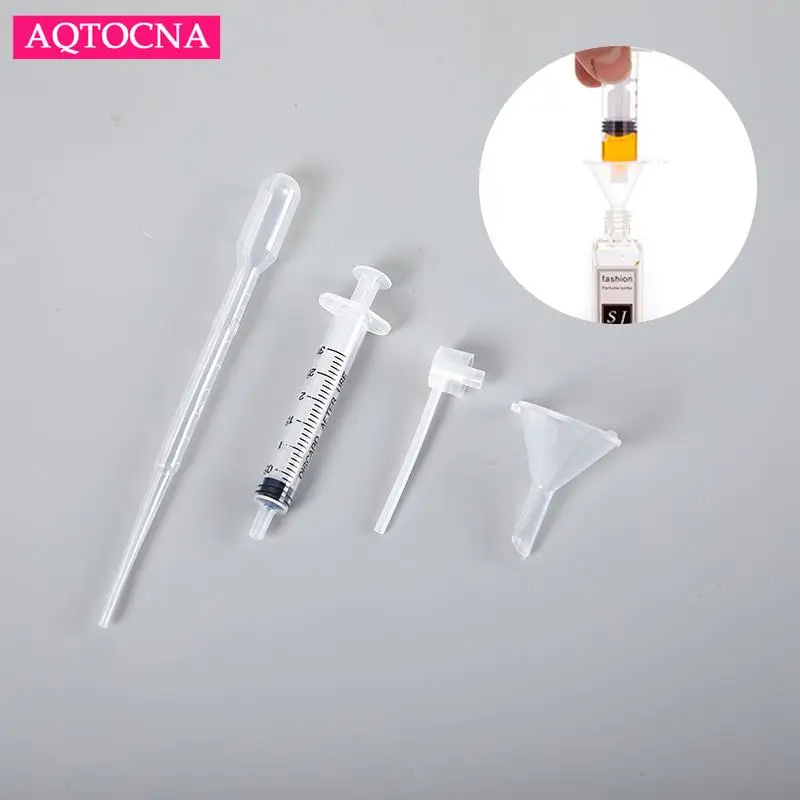 46unitsSetPerfumeRefillToolsSetPlasticDiffuserSyringeStrawDropperFunnelSpray
