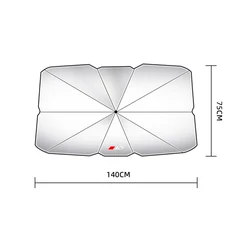 Premium Foldable Windshield Sun Shade Umbrella (A7)