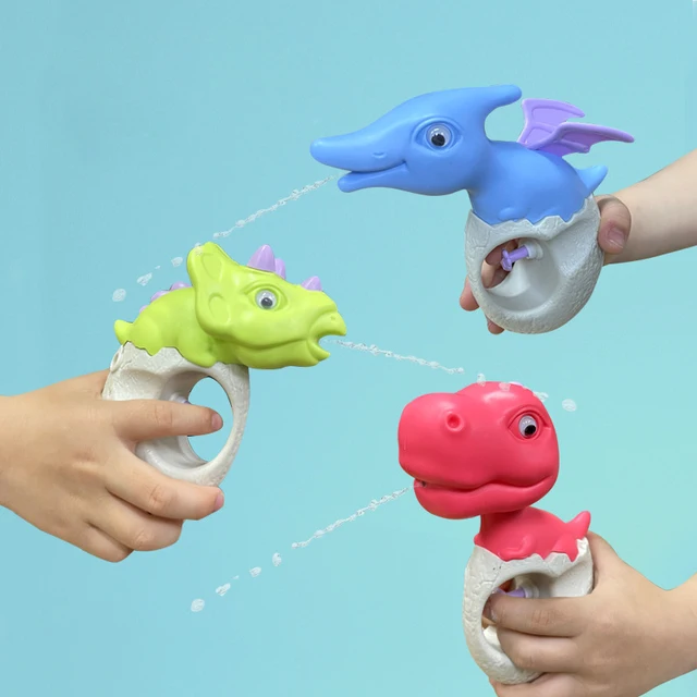 Mini Dinosaur Water Guns Toys Kids Party Summer Pool Beach Outdoor Spray Water Guns Press Shoot Squirt Gun Toys for Children 2