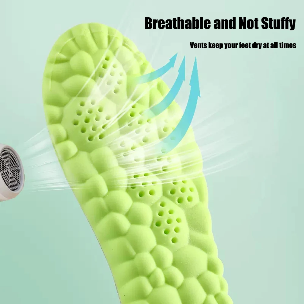 High Quality Sport Insoles for Children Flat Feet Arch Support Orthopedic Shoes Insoles for Kids Elastic Shock Absorber Cushion