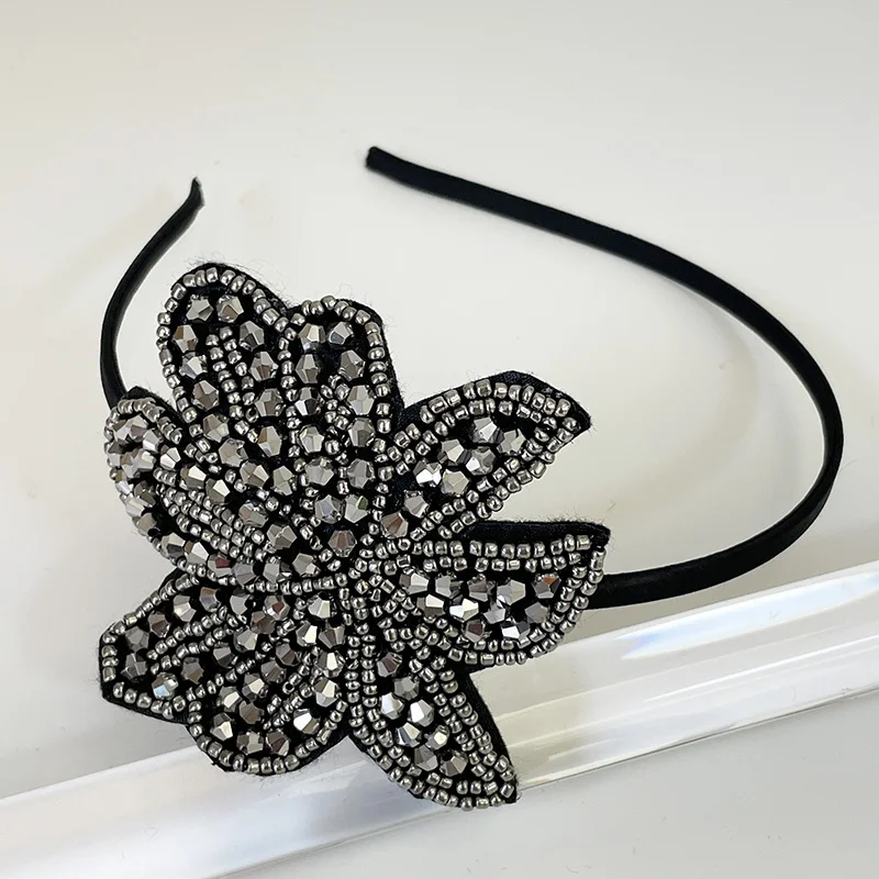 Mädchen Rocailles Blume Haarbänder Stirnbänder Ornament Zubehör Für Frauen Haar Zubehör Großhandel – Detail 11