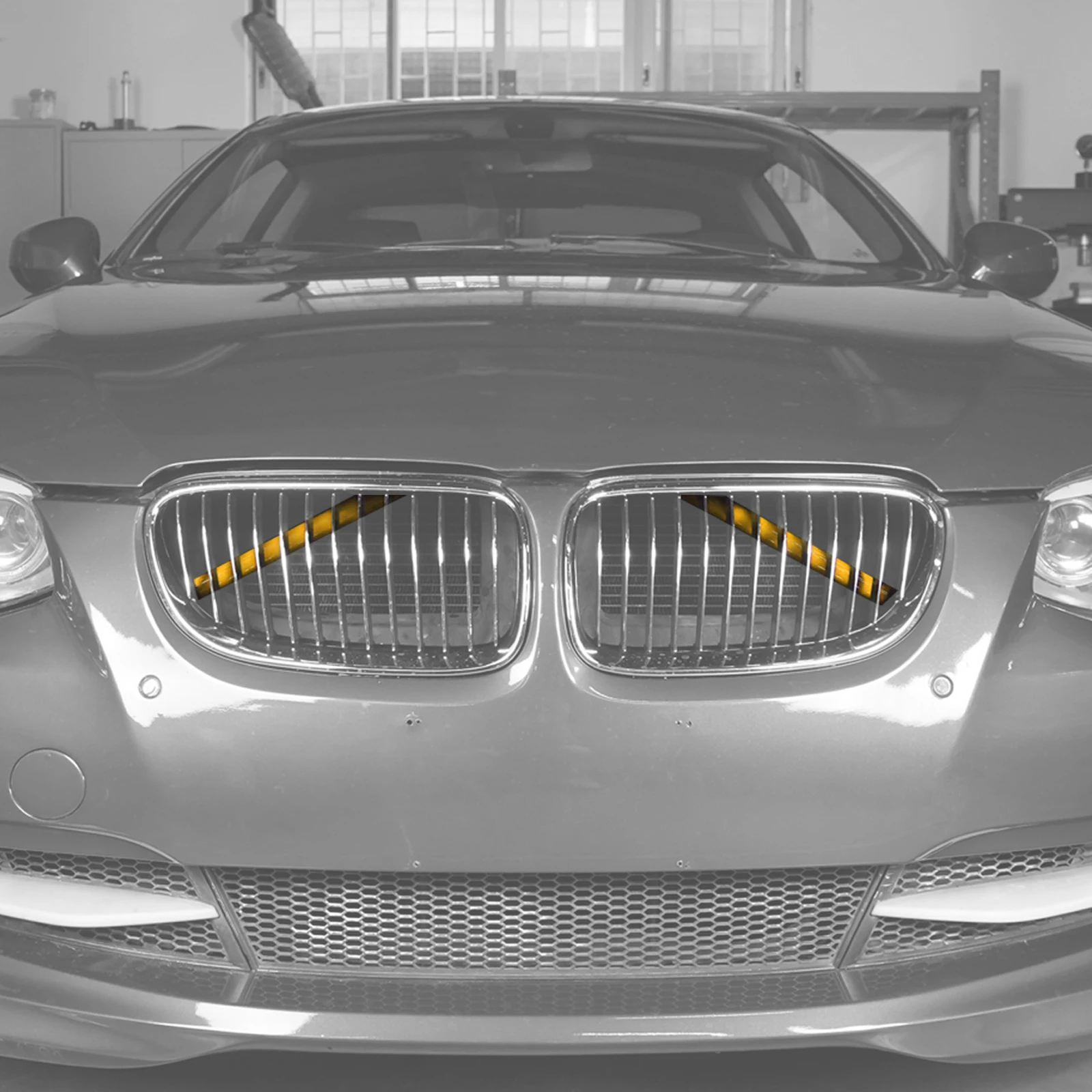 BEVINSEE Frontgrill V-Strebe für E90 E91 E92 E93 320d 328i 330i 335i 335d 325i M3 2006-2013 – Detail 9
