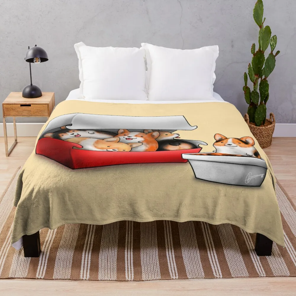 

Corgi Nuggets Throw Blanket Camping Blanket Single Blanket