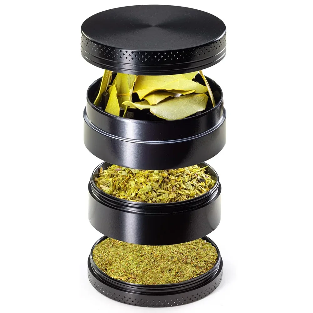 4 Layers Mini Cute 40mm Aluminum Herbal Herb Tobacco Grinders Hemp Pepper Pot Spice Mill Zinc Alloy Metal Dry Herb Accessories