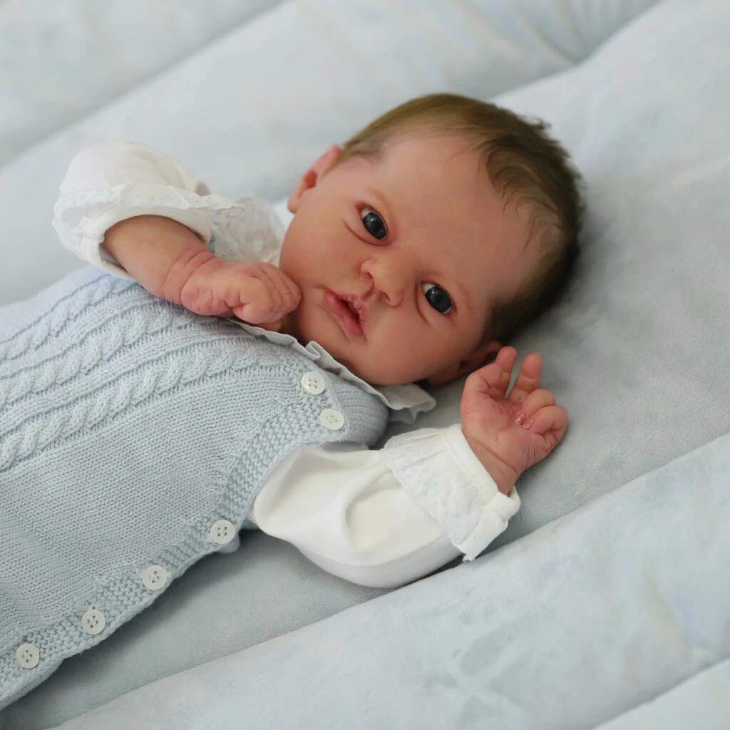 FBBD 19Inch Reborn Doll Kit Evi Lifelike Soft Touch Fresh Color