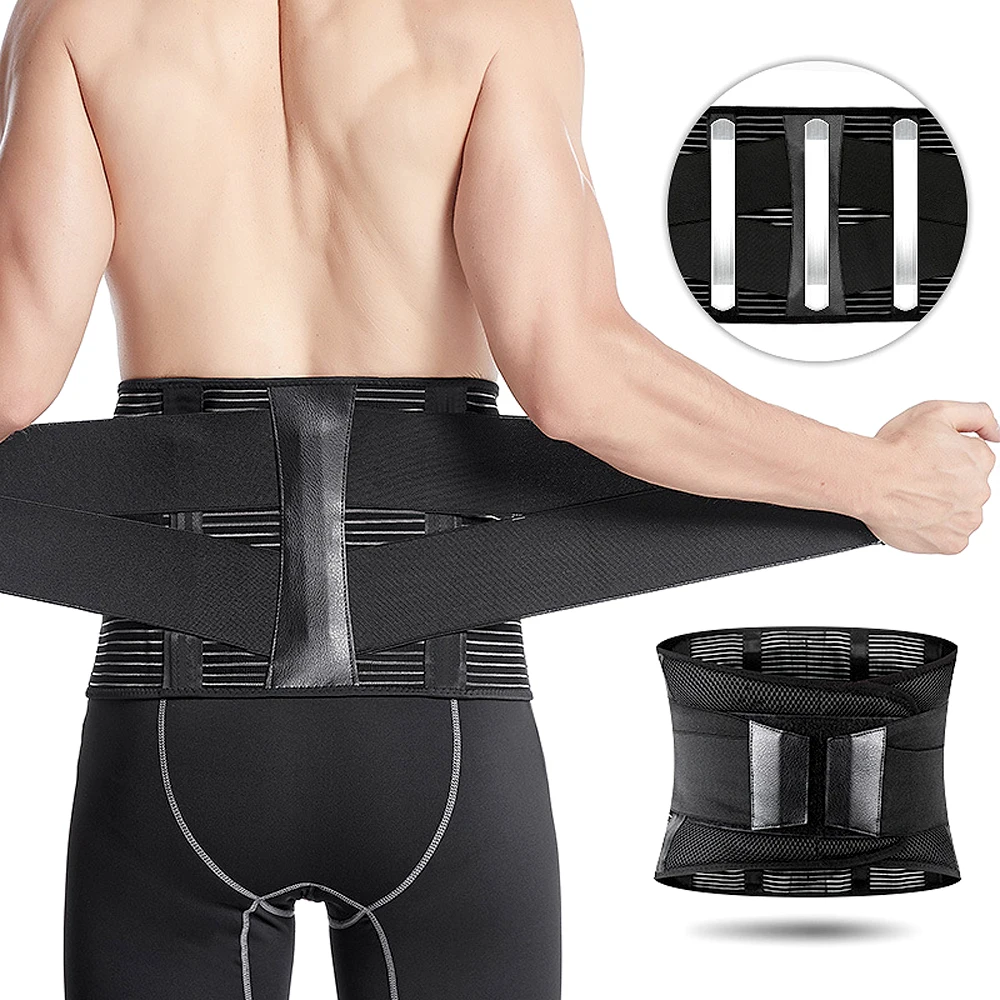 Sports Waist Support Back Support Belt Waist Trainer Corset Sweat Brace Trimmer Home Work Ortopedicas Spine Support Pain Relief