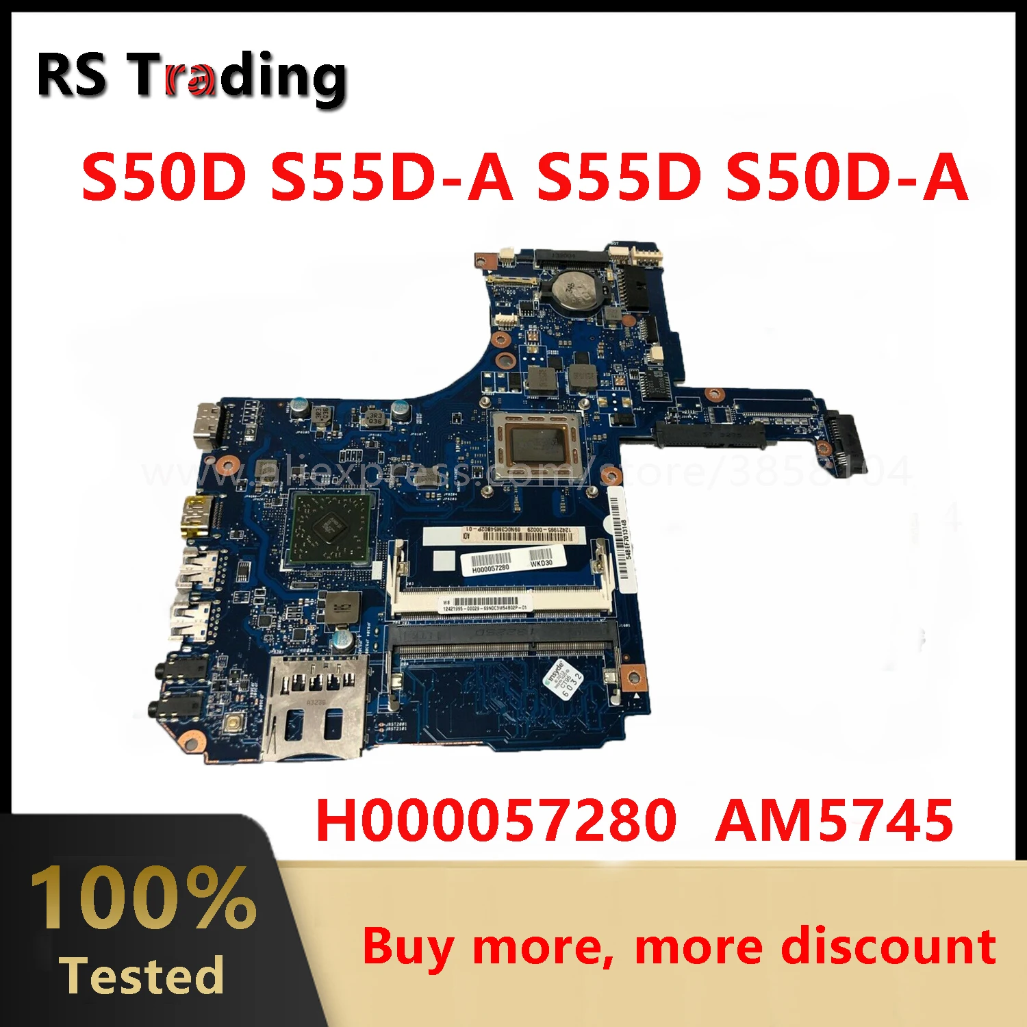 

For Toshiba Satellite S50D S55D-A S55D S50D-A Laptop Motherboard With A10-5745 AM5745 CPU H000057280 Mainboard