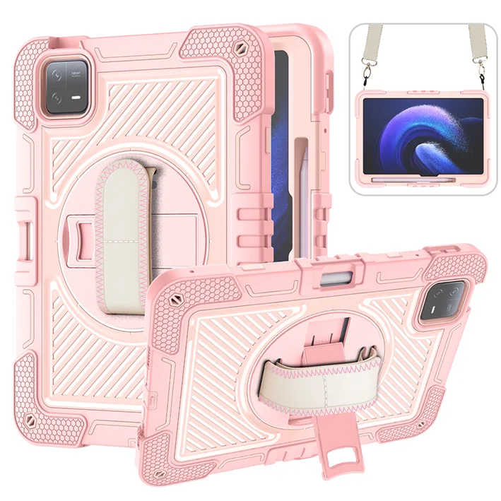 Durable Tablet Case with Kickstand & Shoulder Straps - Enhanced Protection for 8.7 to 11 Inch Tablets