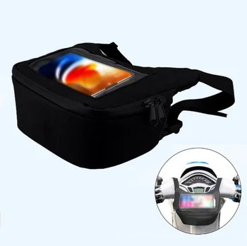 Borsa da manubrio Cestino anteriore portatile impermeabile per escursionismo ciclismo borsa da viaggio marsupio marsupio moto per borse Vespa