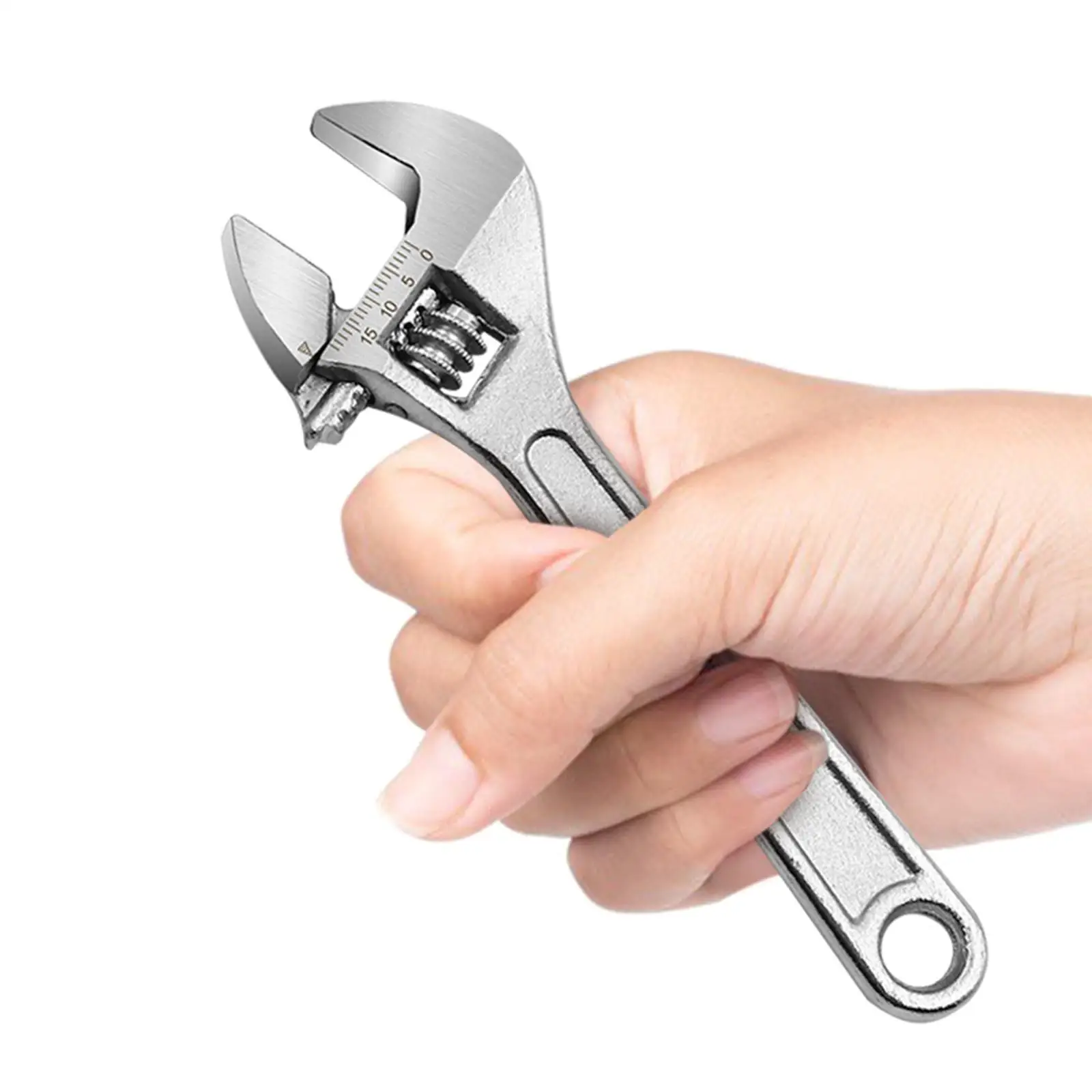 

6 inch Adjustable Wrench Wide Ratchet Spanner Wrench for Repair