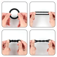 3/4 stücke Penis ringe Penis ringe Ärmel Verzögerung Ejakulation Silikon Zeit dauerhafte Erektion Sexspielzeug für Männer sexy Shop Erwachsenen Produkte 4