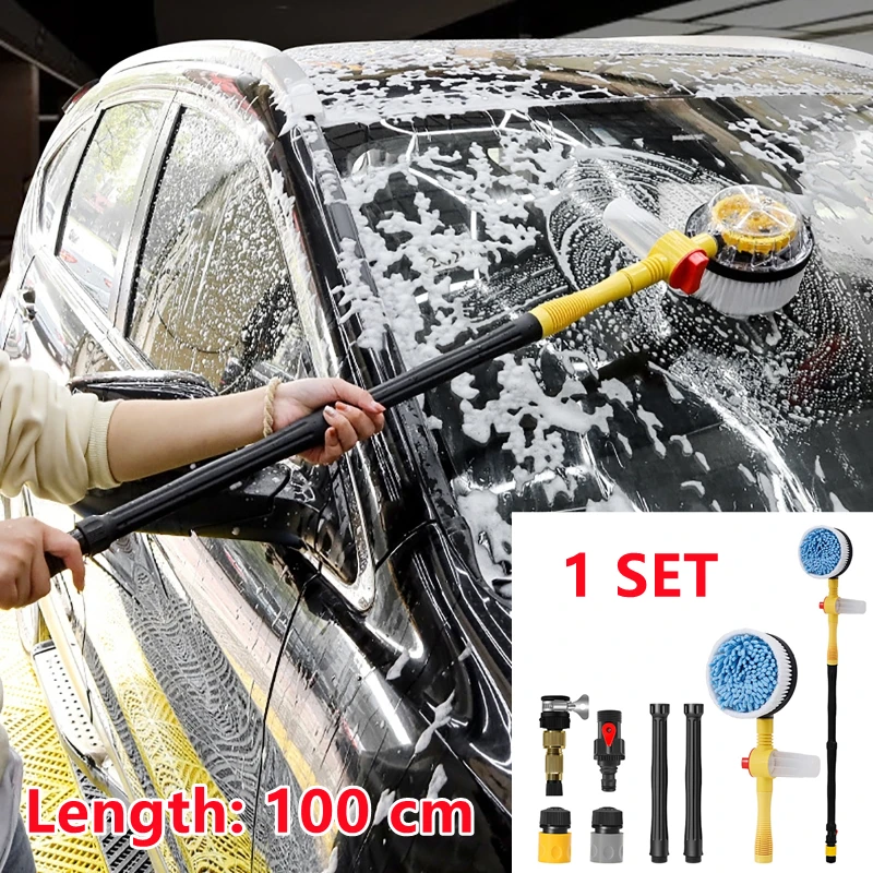 

Multifunctional Cleaning Tool Car Wash Mop Lengthened Rotating Car Wash Brush for Faucet Outer Diameter 16-18mm/0.63-0.71in