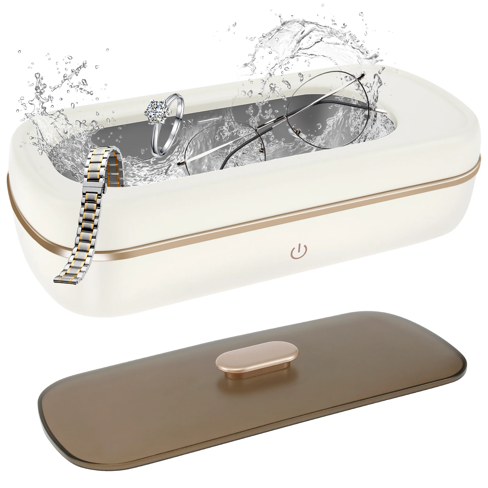 

Ultrasonic Jewelry Cleaner 48KHZ 420ml Ultrasonic Cleaning Machine One Button Operate Portable Ultrasonic Cleaner 2 Modes