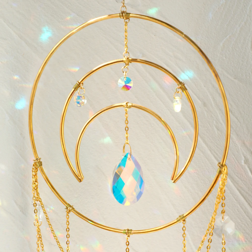 Sun Catcher Crystal Window Prism Glass Yard Garden Decoration Outdoor Christmas Suncatchers