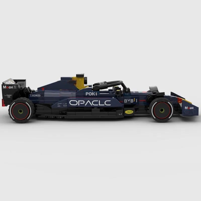 테스타로사 MOC-141349 F1 RB19 팀 스테이크 포뮬러 1 경주용 자동차 모델 조립 키트, 크리에이터 블록 브릭, 어린이 장난감 생일 선물, 신제품