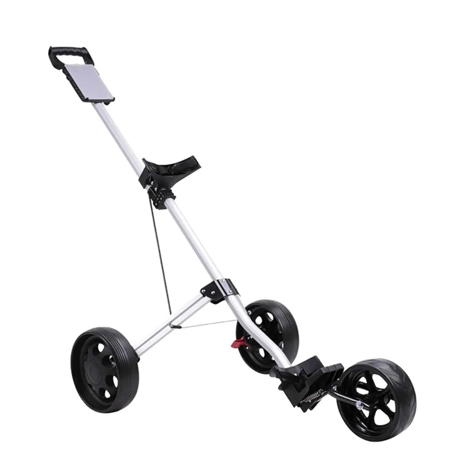 Golf Trolley Caddy Cart for Golf Bag with Scoreboard Aluminum Alloy 3 Wheel