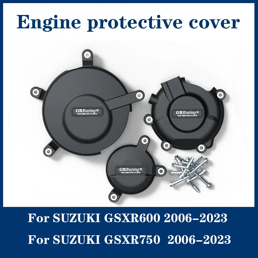 For Suzuki GSX-R600 GSXR750 GSX-R750 2006- Motorcycle Engine Cover Guard for GB Racing