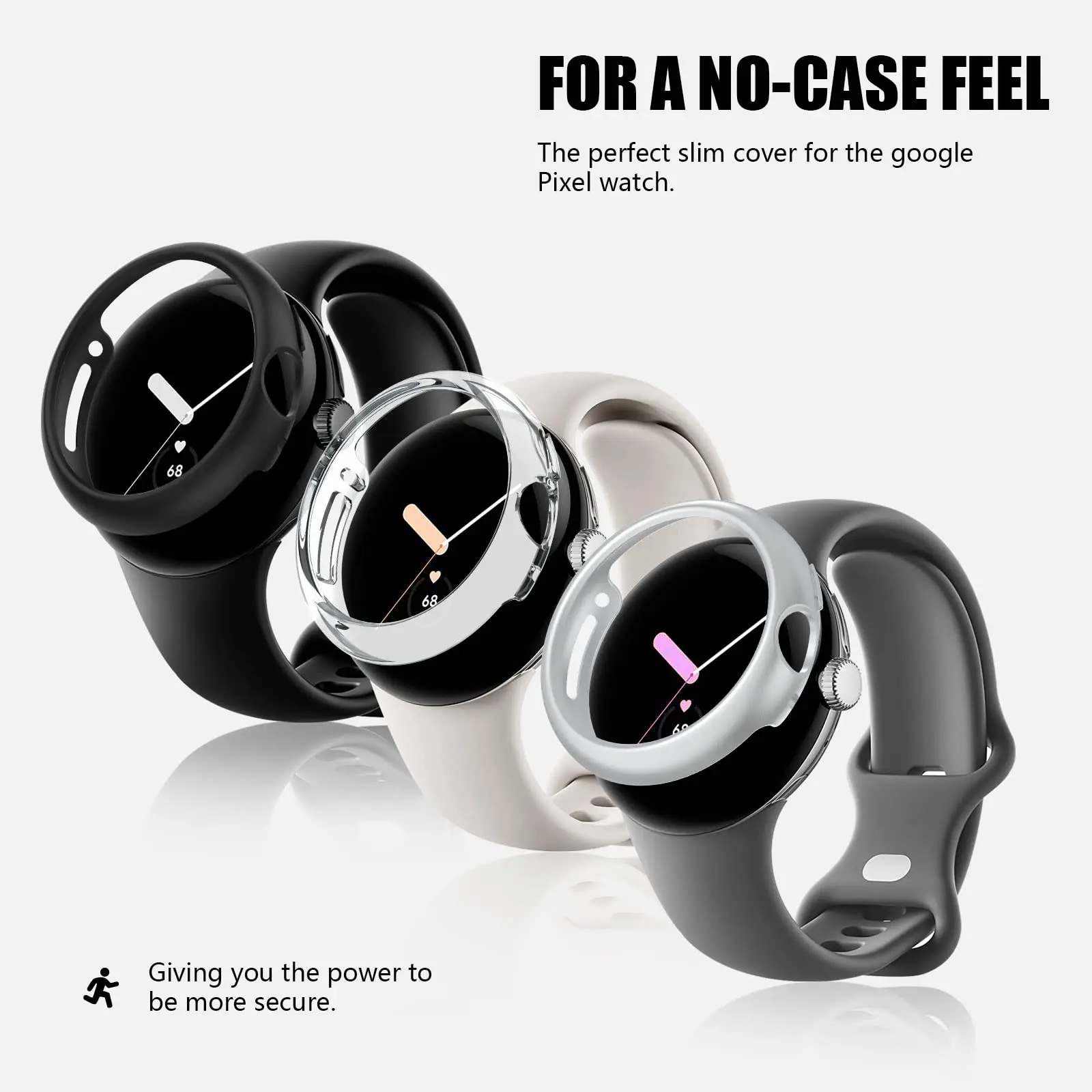 Case Cover For Google Pixel Watch Strap PC Bumper Frame Accessories