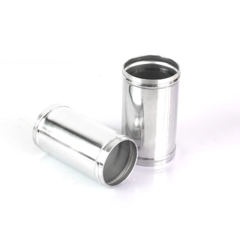 Polished Aluminum Turbo Intercooler Engine Air Intake Pipe Universal Tube Diameter 51mm/57mm/63mm/70mm/76mm Length 120mm