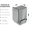 Dishwasher with 8 Place settings, 6 Washing Programs, Stainless Steel Tub, UL/Energy Star- Stainless Steel 5