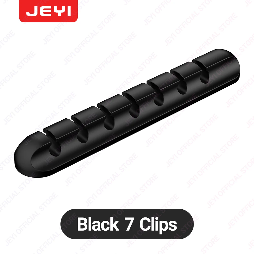 JEYI Adhesive Cable Holder Clips - Cord Management and Wire Organizer