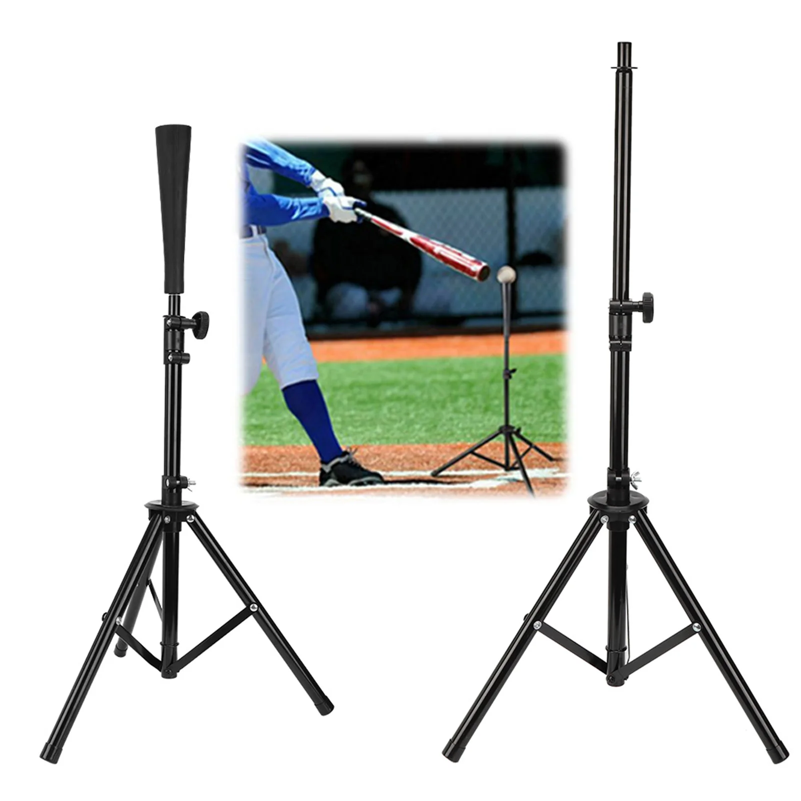 Baseball Batting Tee Adjustable Softball Tripod T Stand Practice Training Hitting Ball Baseball Batting Tee Tripod