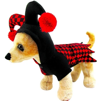 Joker Dog Cat Costumes Pet Halloween Christmas Cosplay Dress Hoodie Funny Outfits Clothes for Small Medium Puppy Dogs Cats 4
