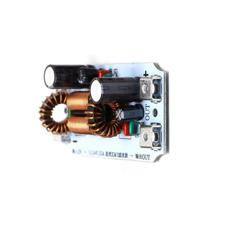 A42Z-20A 자동차 오디오 전원 필터 DC LC EMI 필터 EMC 정화 전원 공급 장치 증폭기 음악 고주파 잡음 필터링