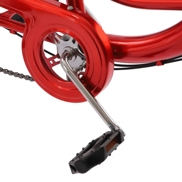 Triciclo Per Adulti Pieghevole 20 Pollici - Con Cestino, Regolabile In Altezza, Ideale Per Anziani E Tempo Libero, Colore Rosso - Foto 5