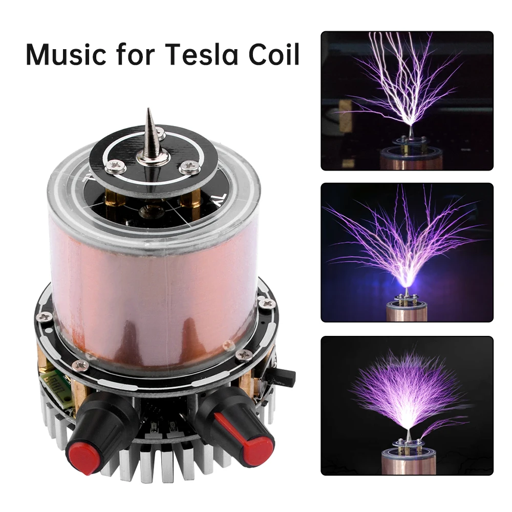 Music Coil – Bobina Musicale Al Plasma Con Bluetooth E AUX – Arco Elettrico 0-8cm – Kit Esperimento Scientifico - 2