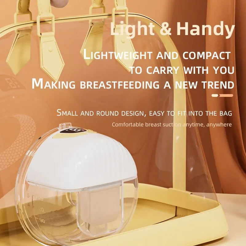Wearable Electric Breast Pump Silent Milk Collection Hand Free Automatic Intelligent Breast Pump electric breast pump