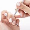 4pcs Nail Art Dotting Pen Dual Ended Stainless Steel Nail Art Liner Brushes UV Gel Dotting Painting Drawing Pen DIY Tools 4