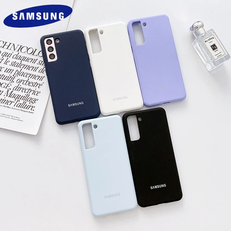 Original Samsung Galaxy S21+ S21 Note20 Ultra S21 Case High Quality Soft Silicone Cover Galaxy S21 Plus Protector Shell & Box galaxy s22 ultra wallet case