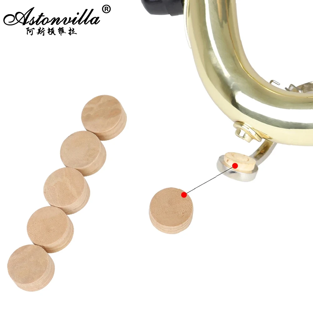 Woodwind Instrument Accessories,5Pcs Release waterKey Spit Valve Cork Pad for Trumpet Trombone Repair Brass Instrument