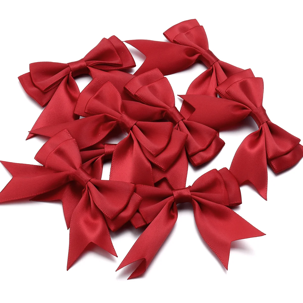 10 Stück Satinband-Schleifen, mehrfarbig, doppellagige Schleifen für DIY-Kopfbedeckungen, Kleidung, Geschenke, Hochzeiten, Partys, Bastelarbeiten, Dekorationen – Detail 21