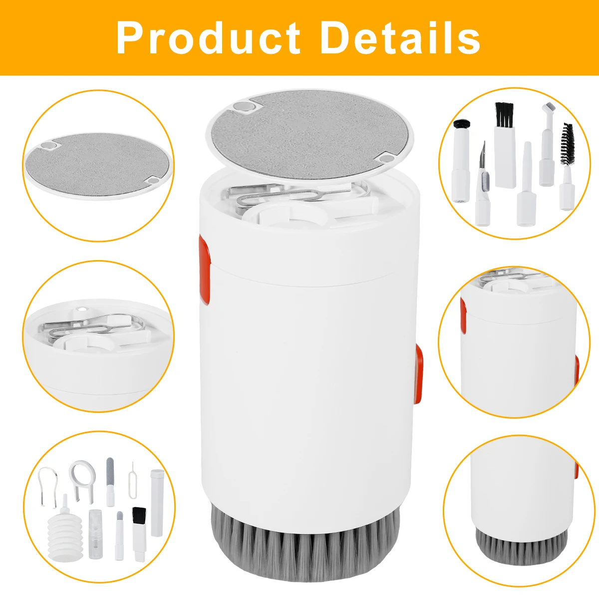 Plastic Multifunctional Cleaning Kit for Electronics and Keyboards
